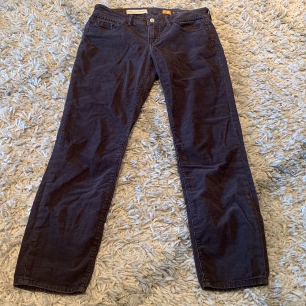 Pilcro gray stet skinny moto Corduroy Pants Jeans - Picture 2 of 8